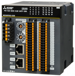 三菱cc-link NZ2GFCF1-32D 32點 DC24V（漏型）輸入，遠程模塊、FCN式